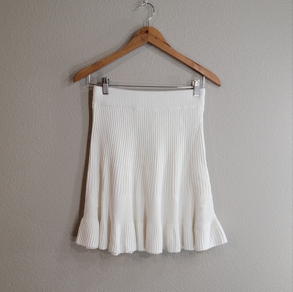 Free People Solid Ribbed Knit Skirt - Picture 2 of 6